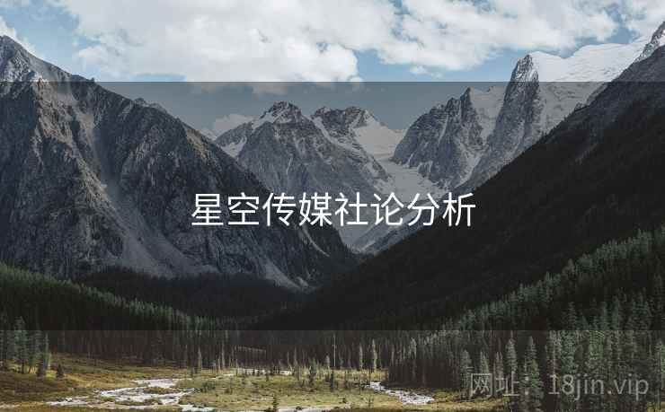 星空传媒社论分析