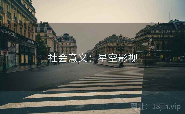 社会意义：星空影视
