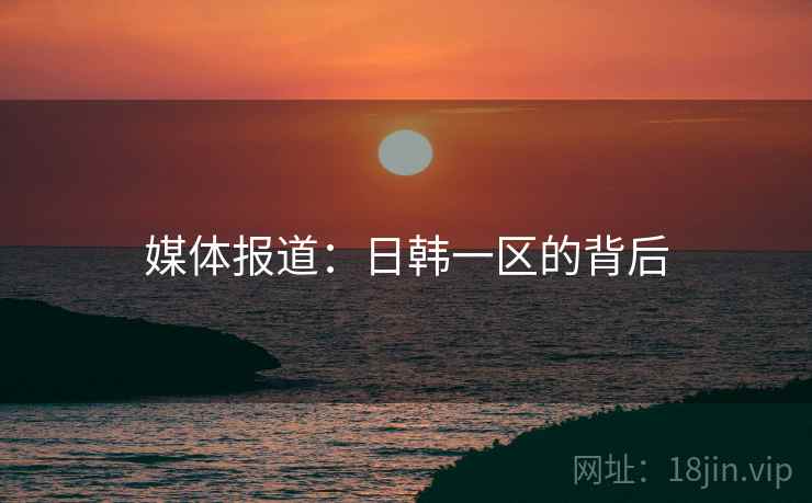 媒体报道:日韩一区的背后