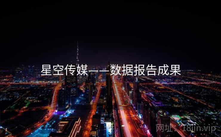 星空传媒——数据报告成果