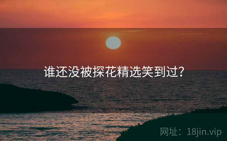 谁还没被探花精选笑到过?