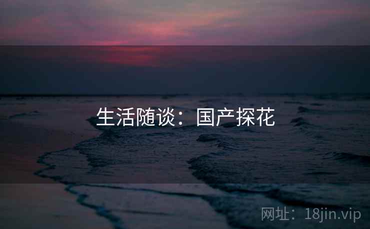 生活随谈：国产探花